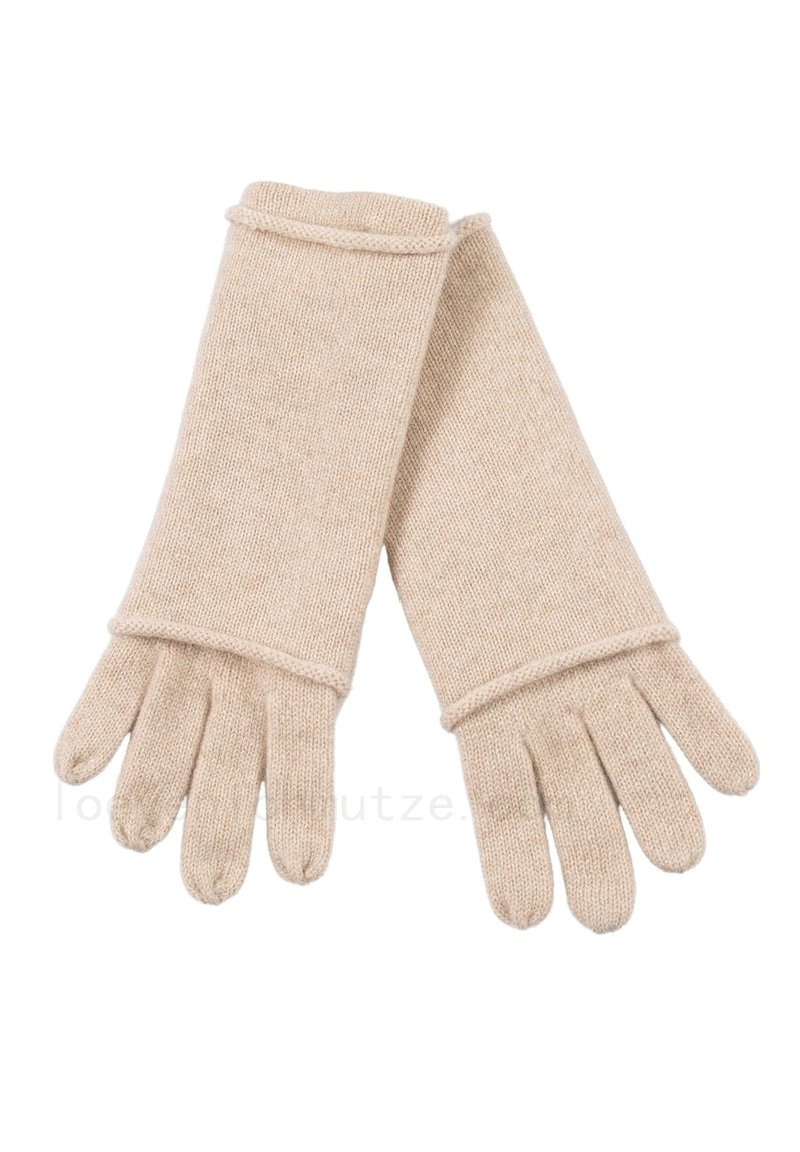 l&#246;venich m&#252;tze Kaschmir-Handschuh - Beige meliert Verkauf